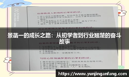 景菡一的成长之路：从初学者到行业翘楚的奋斗故事